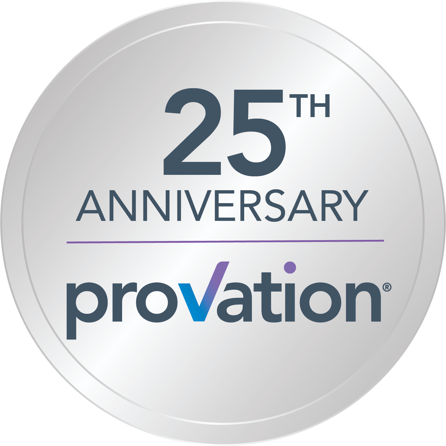 25th anniversary badge