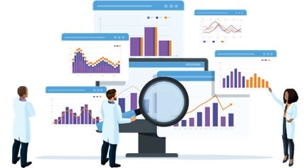 Anesthesia dashboard analytics graphic