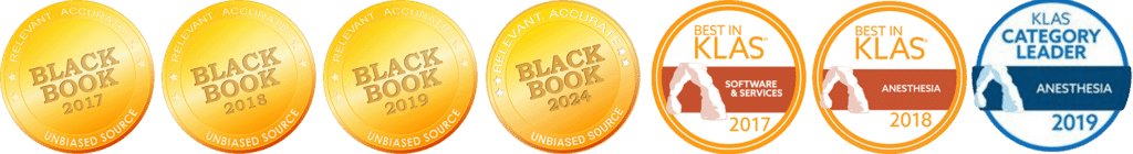 "Black Book" awards for 2017, 2018,2019 and "Best in Klas" award for 2017, 2018, 2019