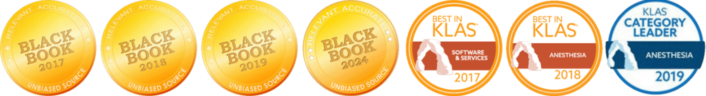 "Black Book" awards for 2017, 2018,2019 and "Best in Klas" award for 2017, 2018, 2019