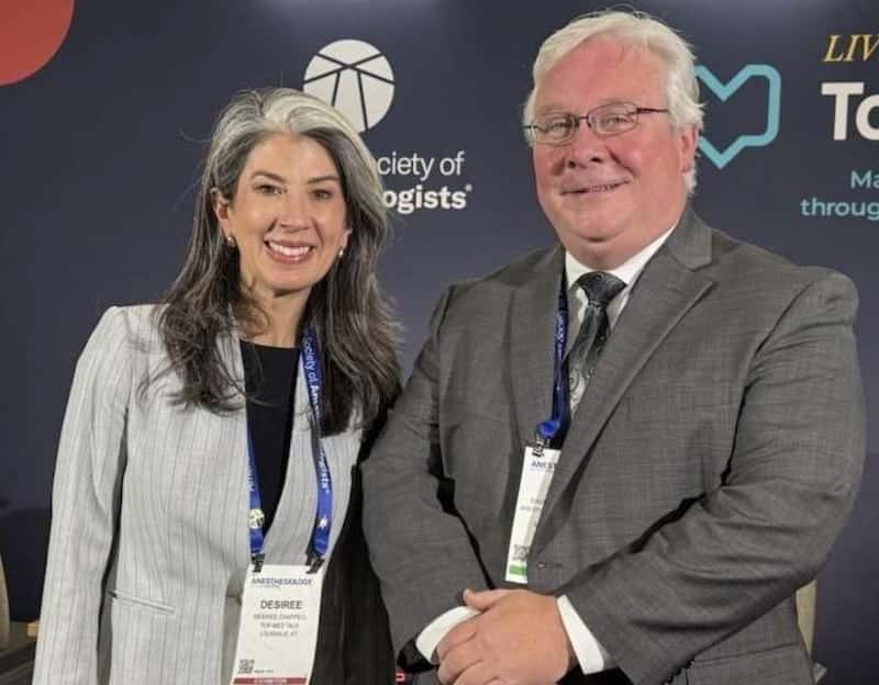 TopMedTalk podcast host Desiree Chappell and Dr. David Kennedy