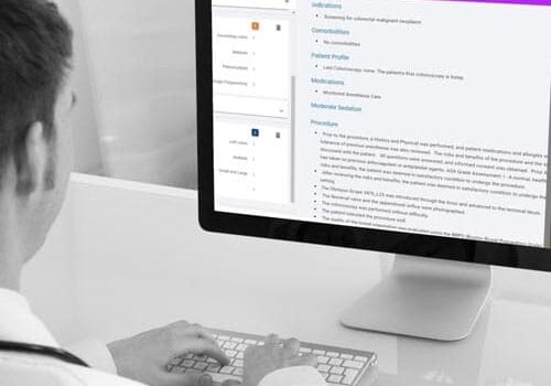 Provation Apex hospital documentation software in use