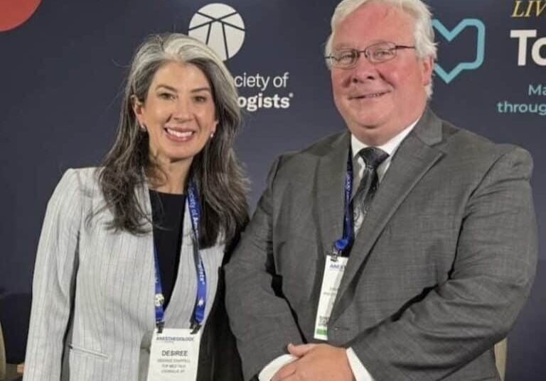 TopMedTalk podcast host Desiree Chappell and Dr. David Kennedy
