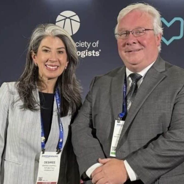 TopMedTalk podcast host Desiree Chappell and Dr. David Kennedy