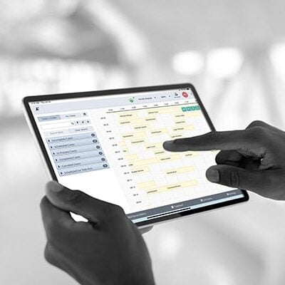 Anesthesia Aims iPro displaying case load software functionality